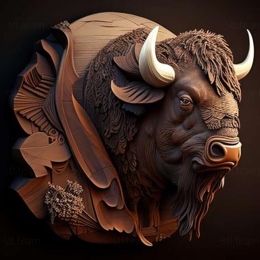 3D model buffalo (STL)